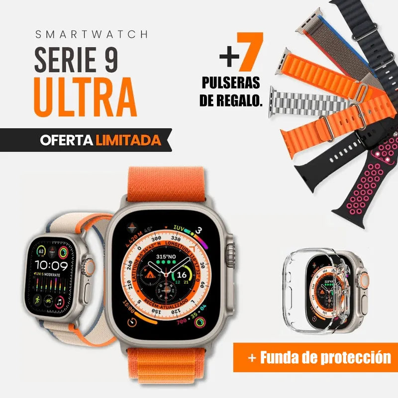 SmartWatch - Serie 9 Ultra ™M [Regalo: 7 Pulseras + Case]