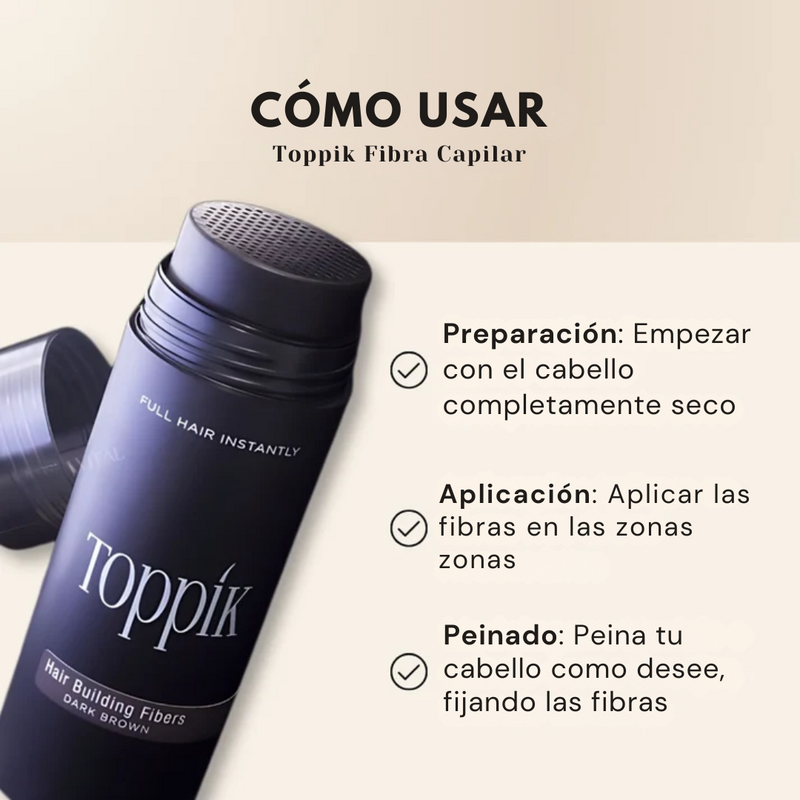 Toppik Hair: Fibra capilar para una cobertura instantánea